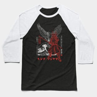 Samurai Eagle Attack Baseball T-Shirt